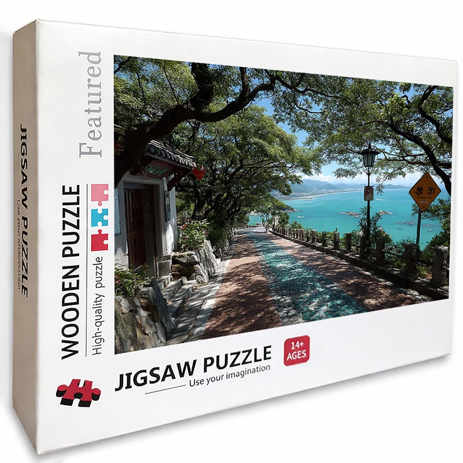 Meerblick Puzzle dla dorosłych, 2000 elementów, "zrób to sam", 99 x 70 cm, drewniane puzzle dla całej rodziny, duże, sprytne zagadki, dekoracyjne puzzle i prezenty, gra zręcznościowa (drzewo) 4-7931