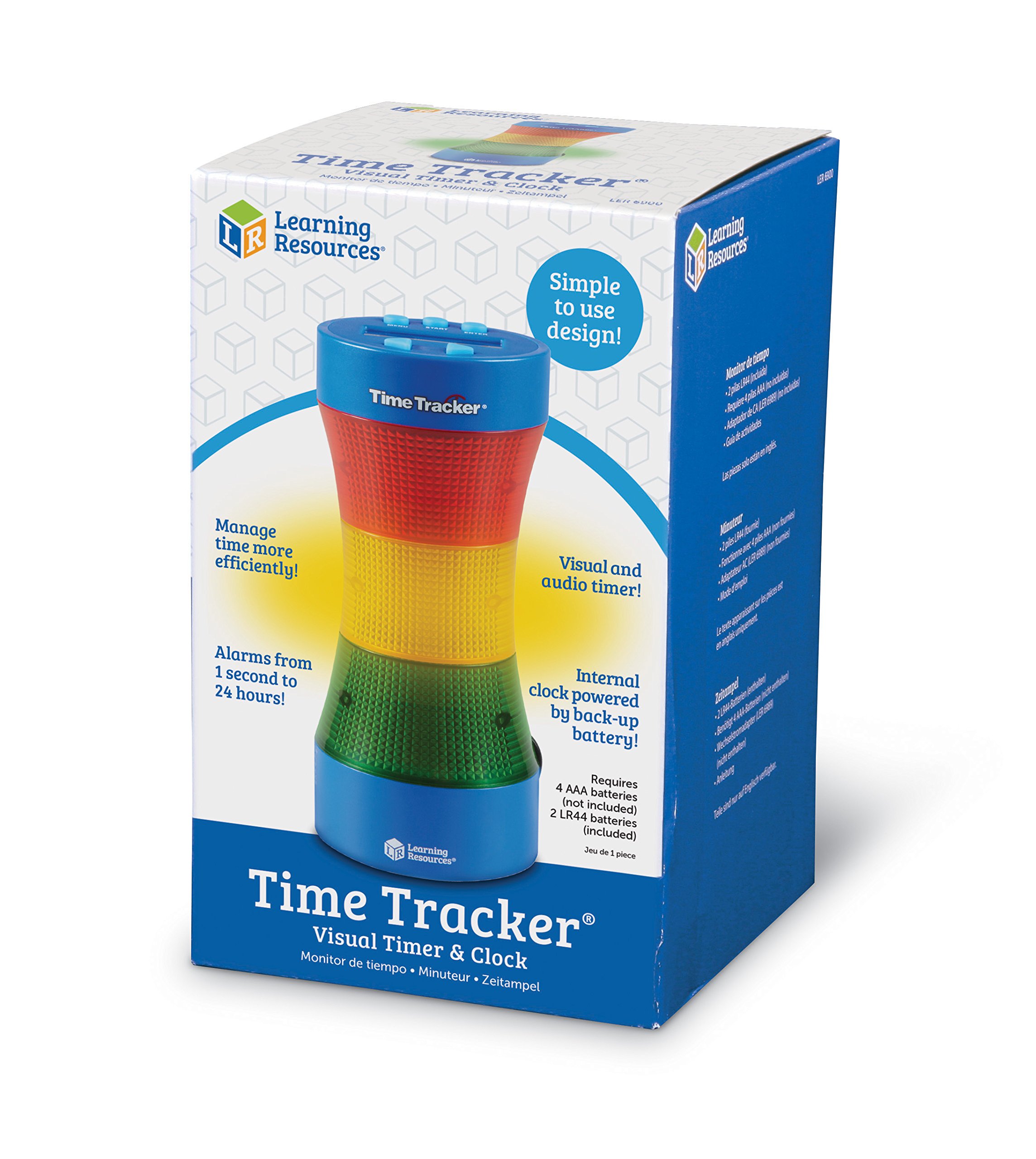 Learning Resources Visueller Timer Ampel Lernuhr mit Signalton für Fokus