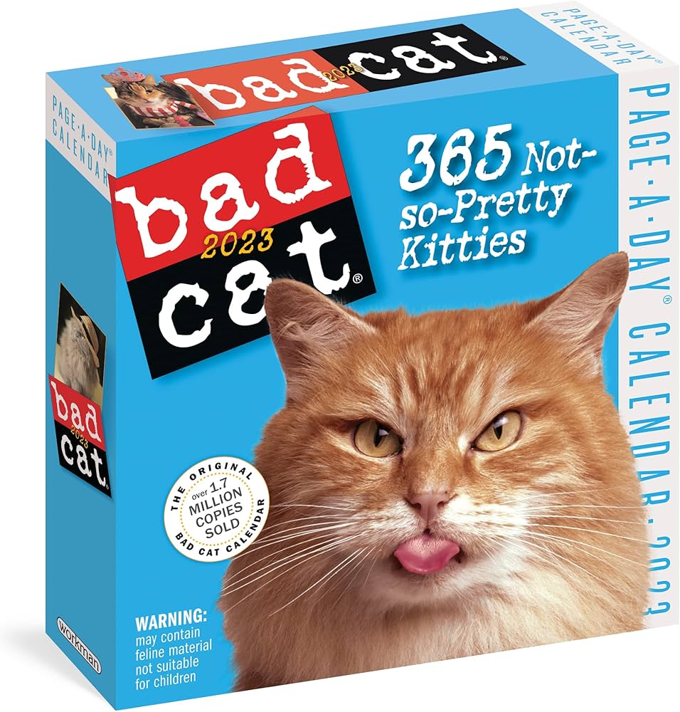 Bad Cat Page-A-Day Calendar 2023: 365 Not So-Pretty Kitties: Workman  Calendars: 9781523516292: Amazon.com: Books