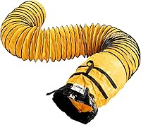 Vista 1 de MOUNTO Manguera flexible de conducto de PVC de 25 pies para ventilador de escape (8 pulgadas)