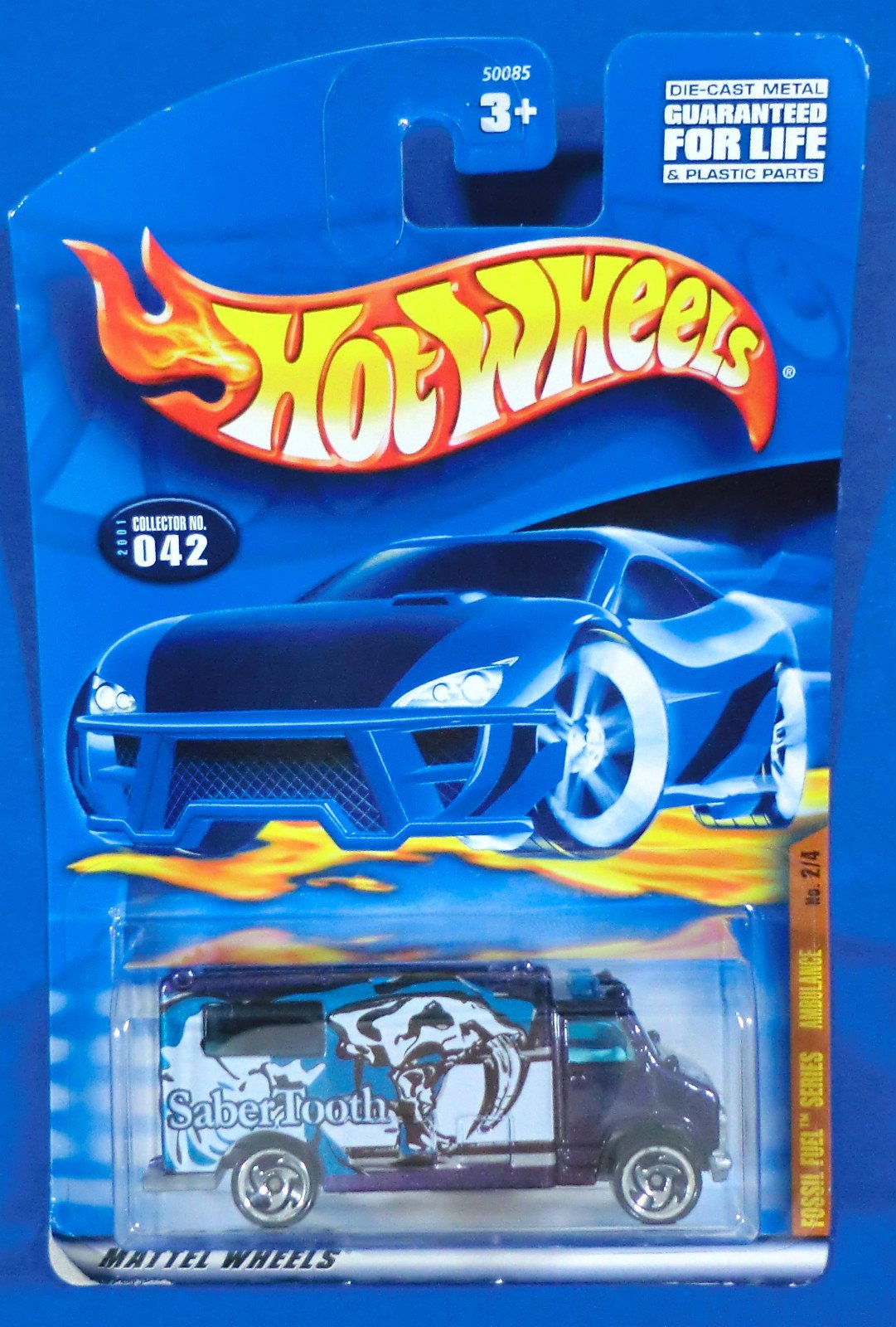 ホットウィール　アンビュランス④ Amazon.com: 2001 Hot Wheels Fossil Fuel Series Ambulance 2/4 #042