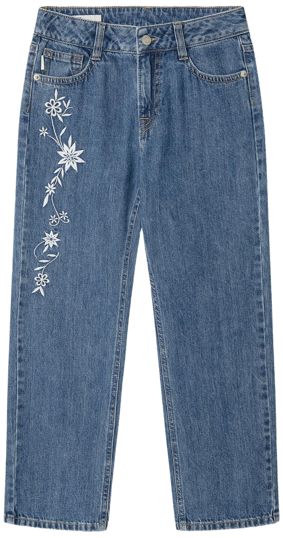 Pepe Jeans Straight HW Robyne Floral Jeans Bambine e Ragazze