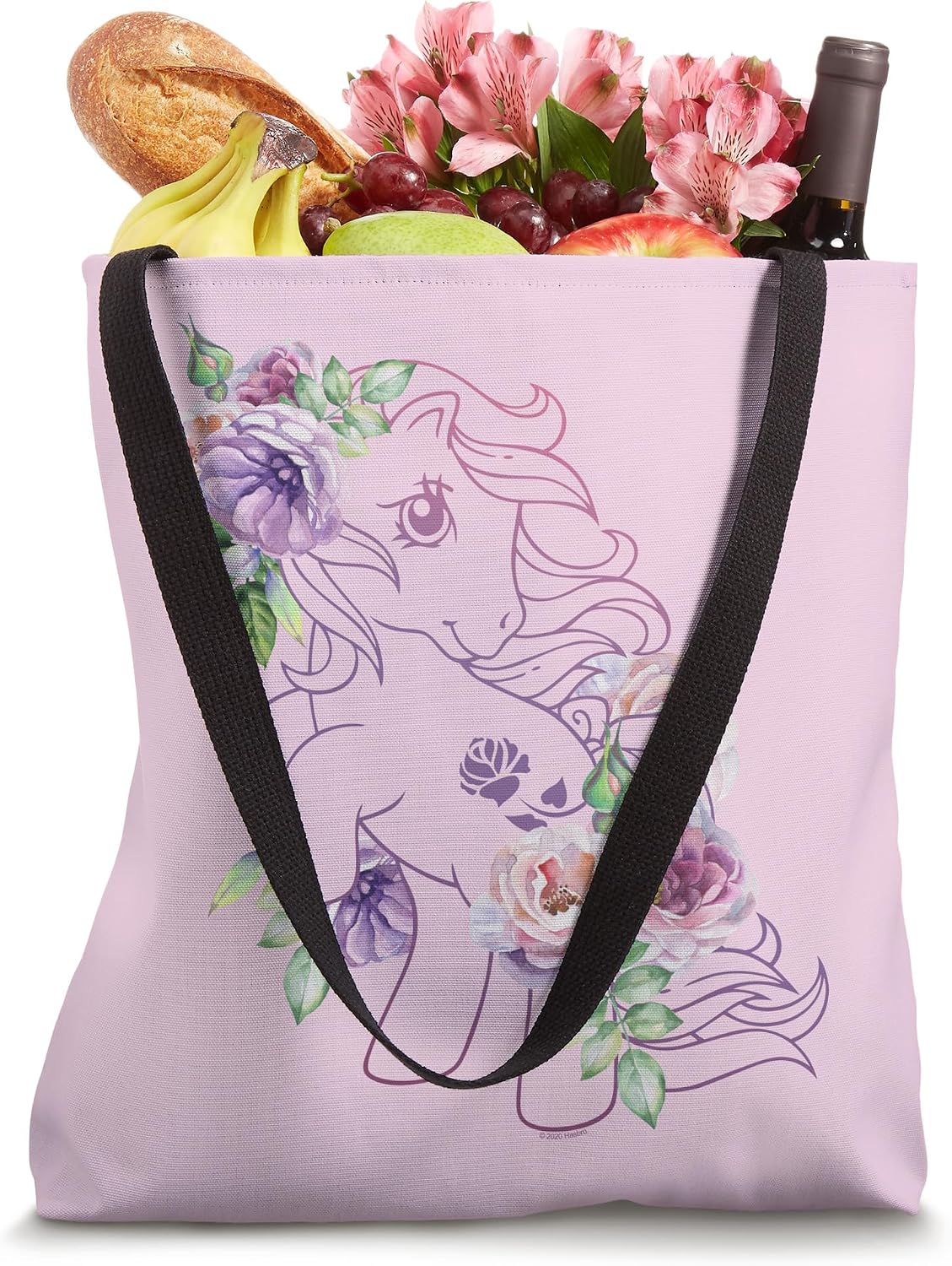 My Little Pony Floral Pony Line Art Tote Bag