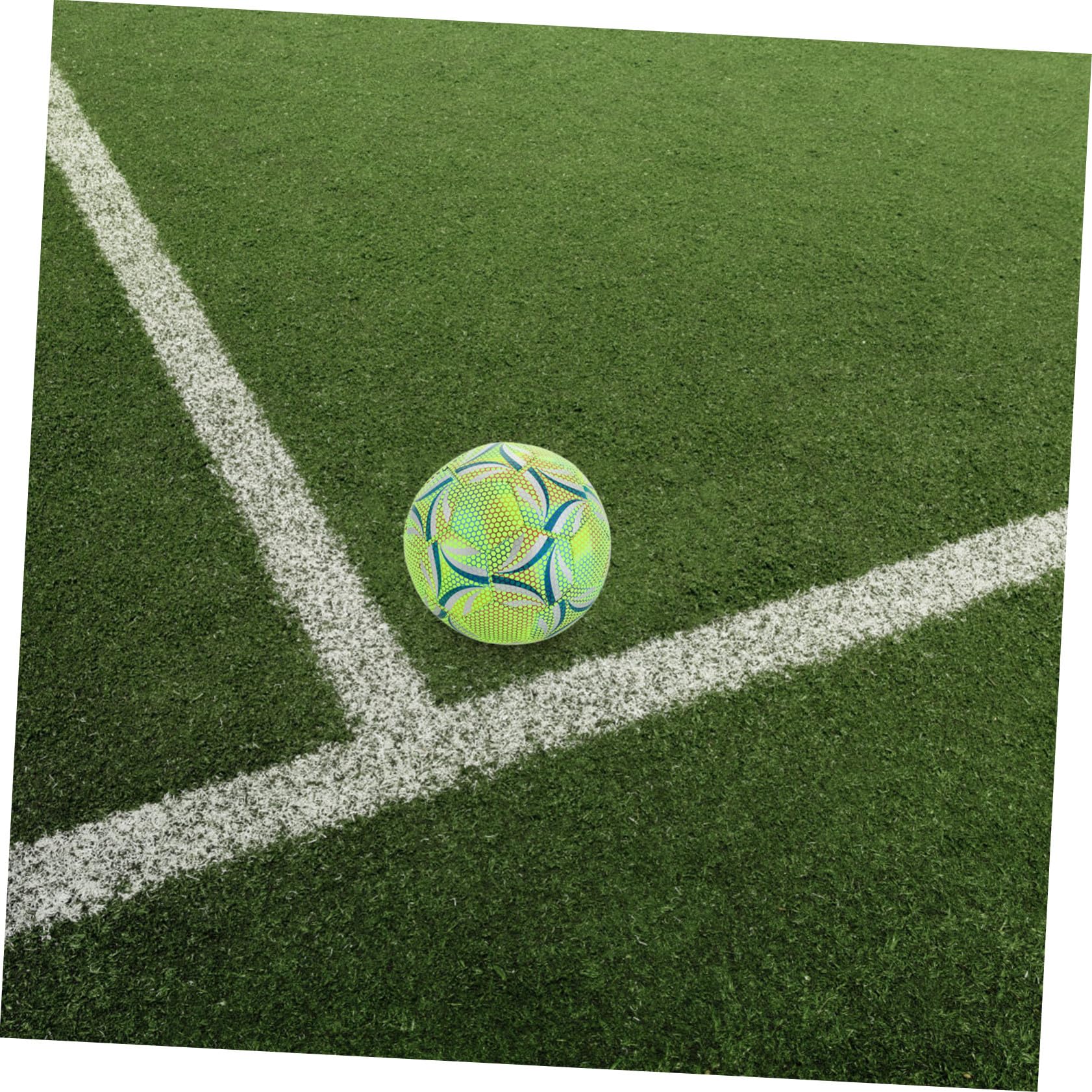 Healifty Balón de Fútbol Iluminado para Entrenamiento Nocturno y Uso Juvenil Brillante y Duradero