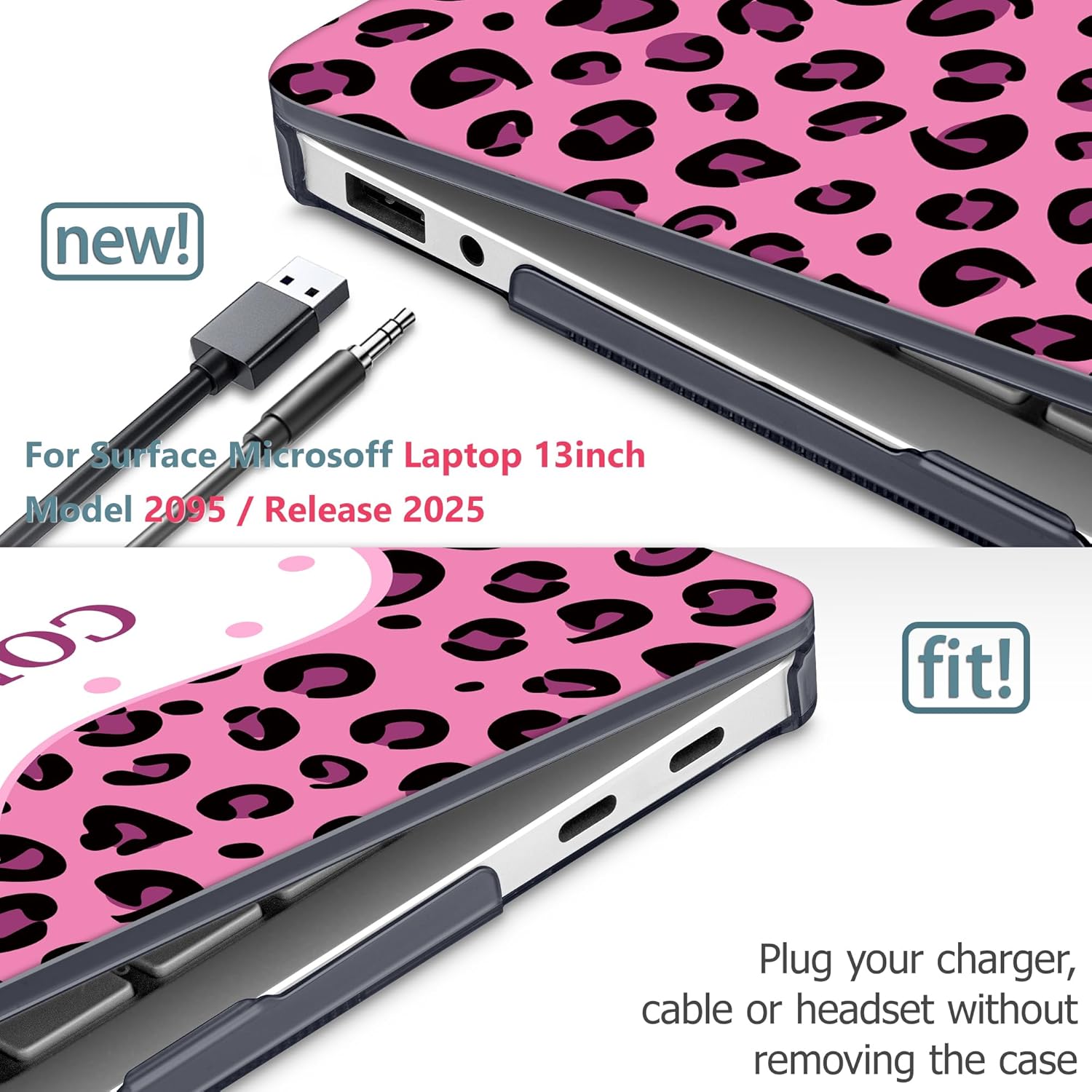 Mektron Printed Case for 2025 Microsoft Surface Laptop Windows 11 Copilot+ PC Surface Laptop 13 inch Touchscreen Display Cover Fits Model 2095, Composition Book