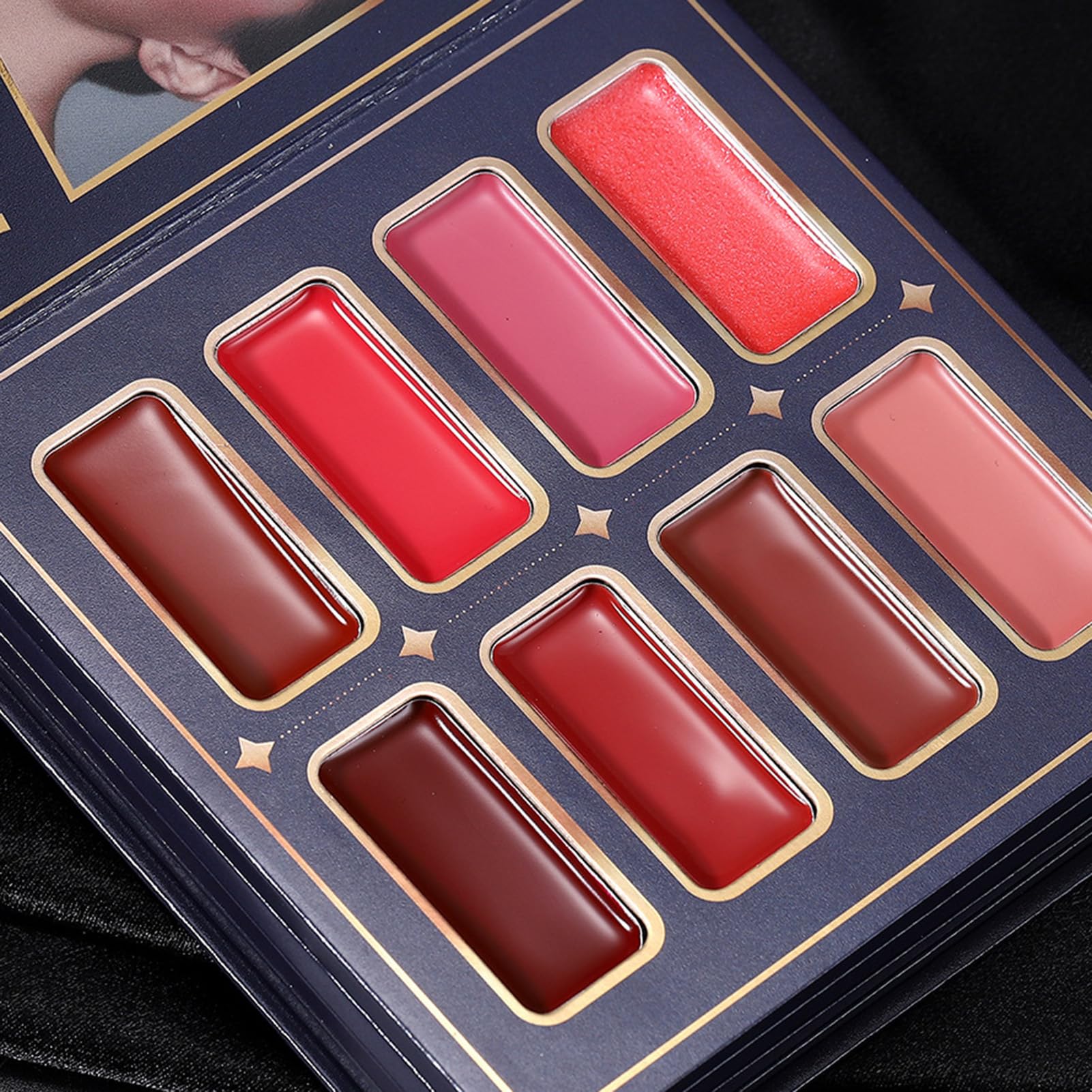 Trucco a Libro Colore Per Labbra In Polvere Matte Shimmer A Lunga Durata | Illuminante Ombretti Ideale per Viso Occhi Labbra Compleanno Feste San Matrimonio Appuntamenti Viaggio e