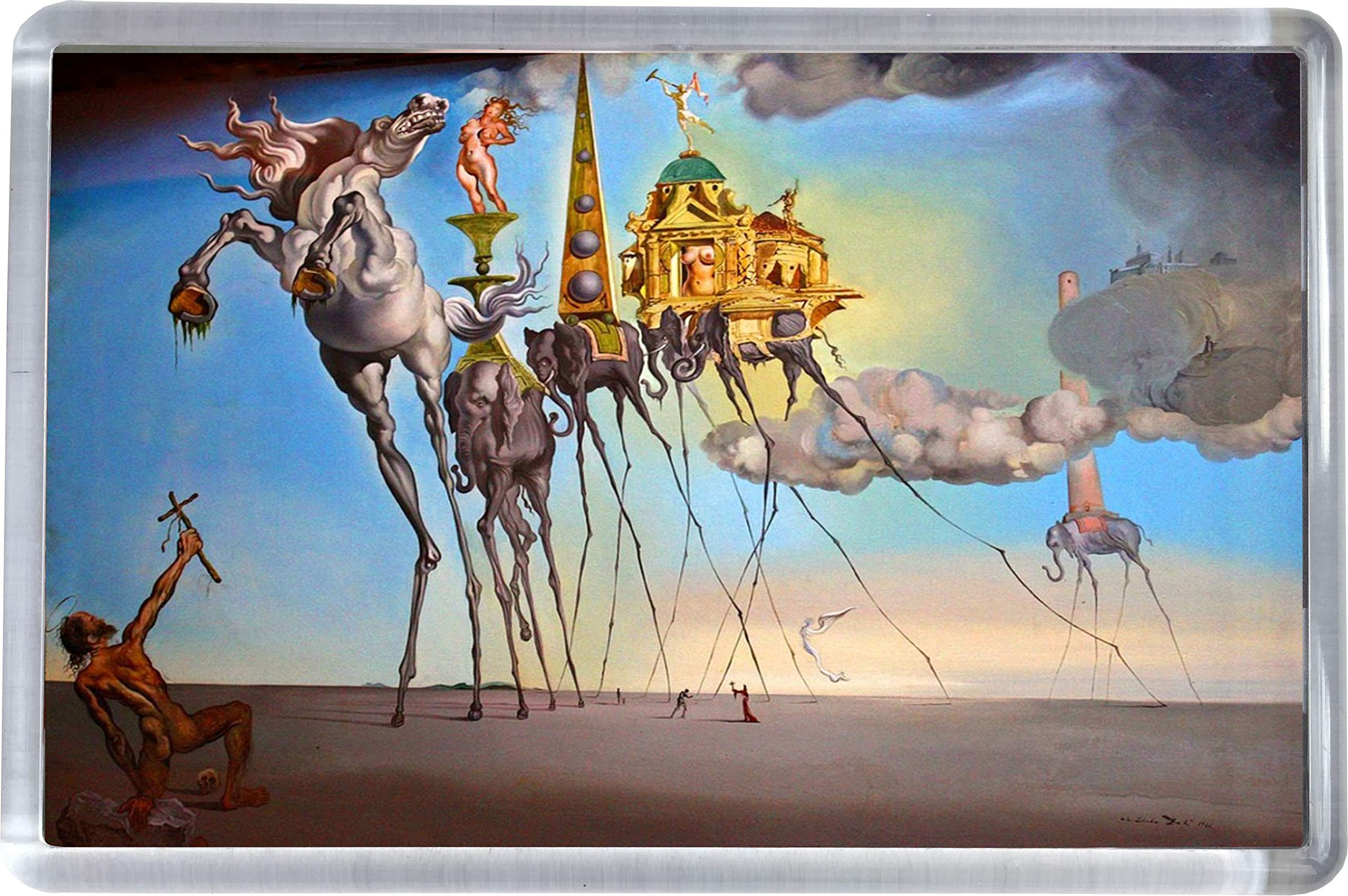 Super Universe Dali The Temptation Of St. Anthony Fridge Magnet 5 X 7.5 Cm