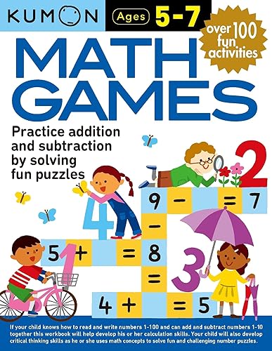 Kumon Math Games (Math Skills), Ages 5-7, 128 pages (Kumon: Math Skills)