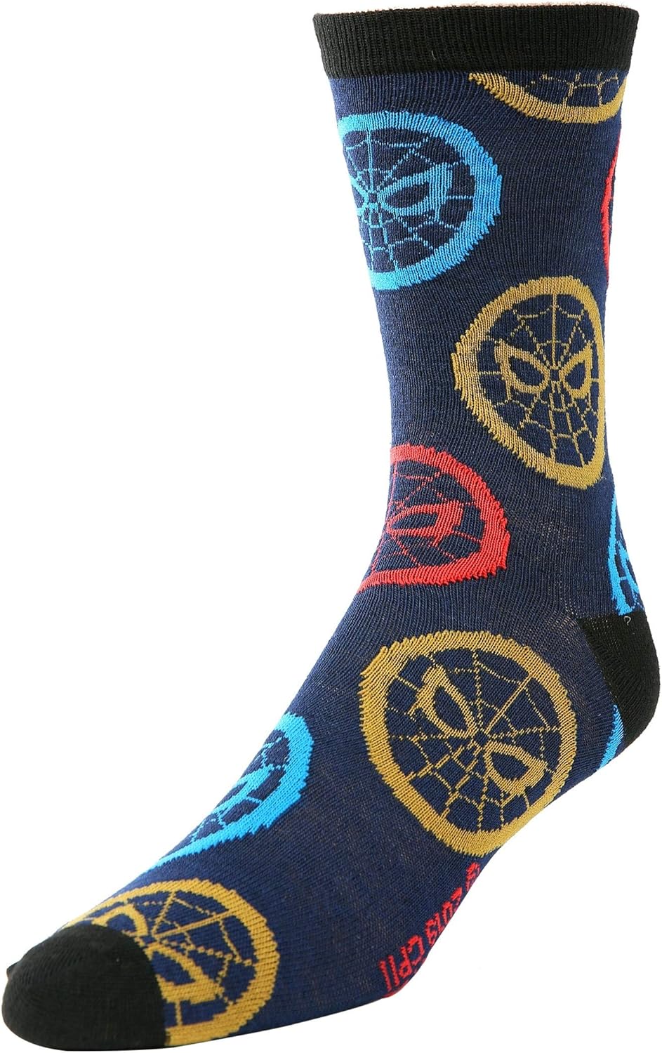 Marvel Spiderman Avengers Infinity War Men's Crew Socks 2 Pair Pack