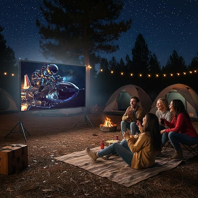 Pantalla Proyector 120 Pulgadas con Trípode Plegable Portátil Wootfairy miniatura 8