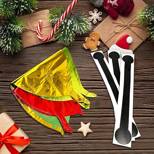 Miniatura 7 de 24 globos de aluminio 4D de 22 pulgadas con forma de campana de Navidad, globos cromados grandes de esfera metálica para decoraciones de fiestas de