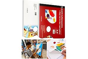 2 Pack Artist Disposabl Palette Paper Start Fresh with Disposable Paint Palette...