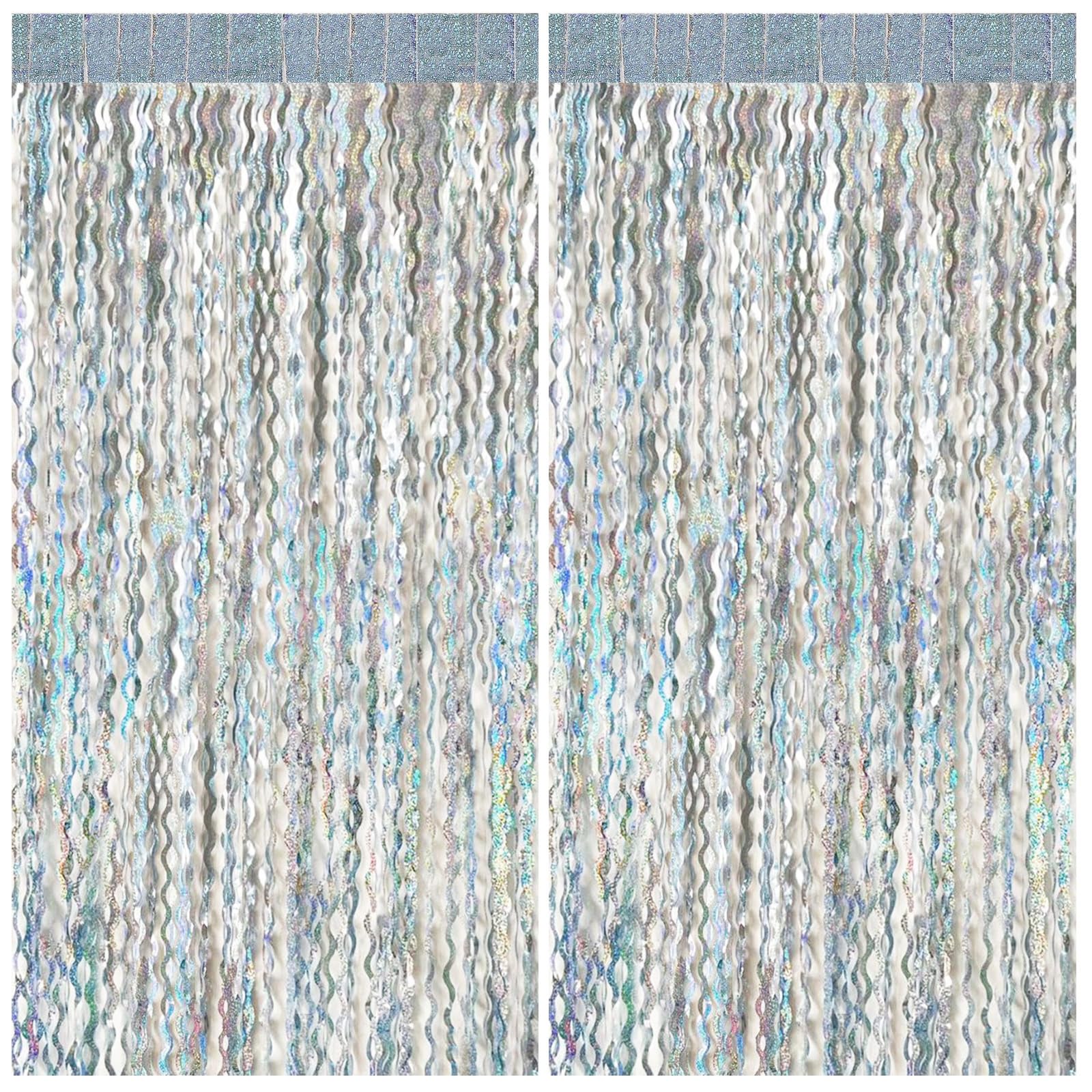 Sparkle Wavy Silver Backdrop