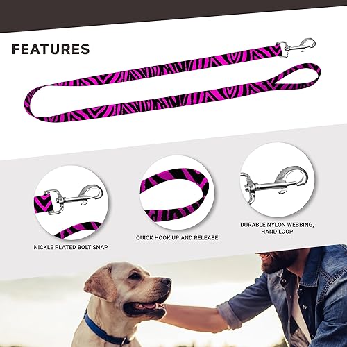 Miniatura 24 de Collar de perro con estampado de animales, impermeable, lindo collar de perro con estampado de cebra, 1 pulgada se ajusta de 11.5 a 17.5 pulgadas