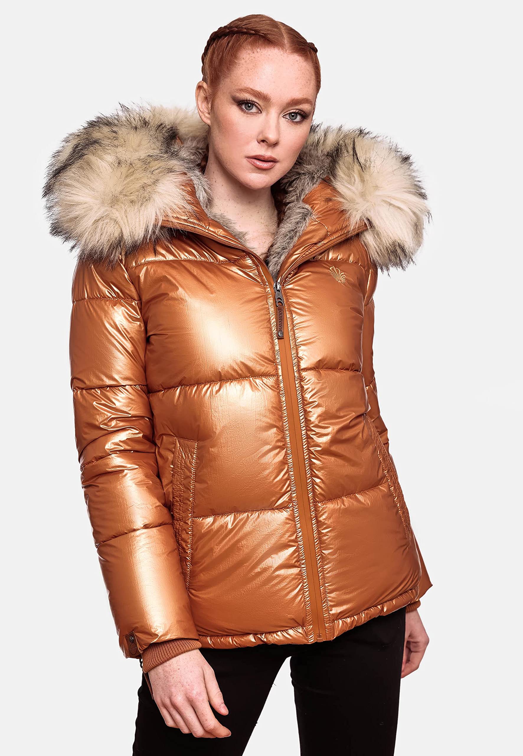 Navahoo Tikunaa Veste d'hiver pour Femme matelassé avec Capuche |