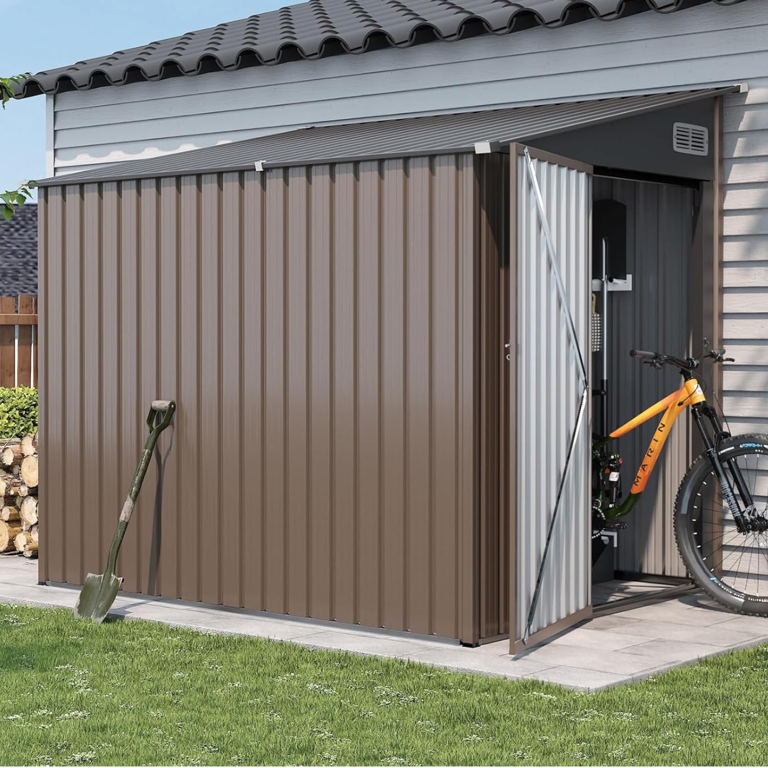 Amazon.com : Breezestival 7'x5.5' Lean to Shed Large Storage Room