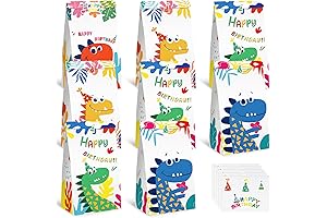 JOHOUSE Dinosaur Treat Bags: Perfect for Party Favors