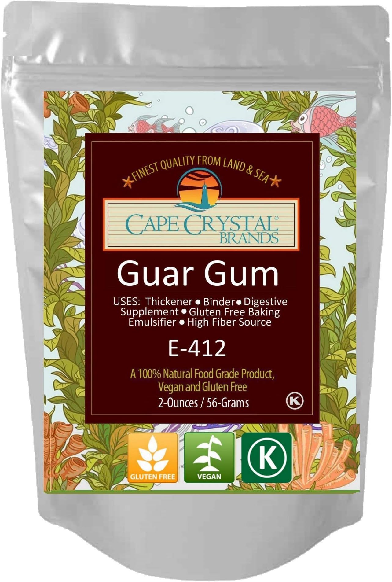 Guar Gum - 2-oz A Vegan-friendly for gluten free scratch baking