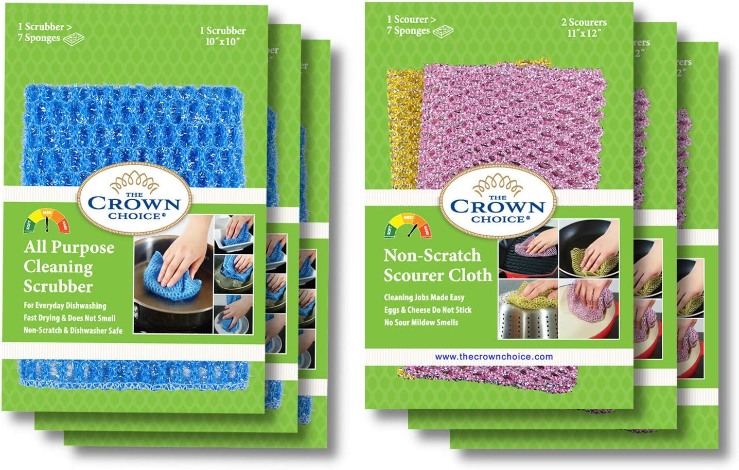 NonScratch Heavy Duty Scouring Pad or Pot Scrubber Pads