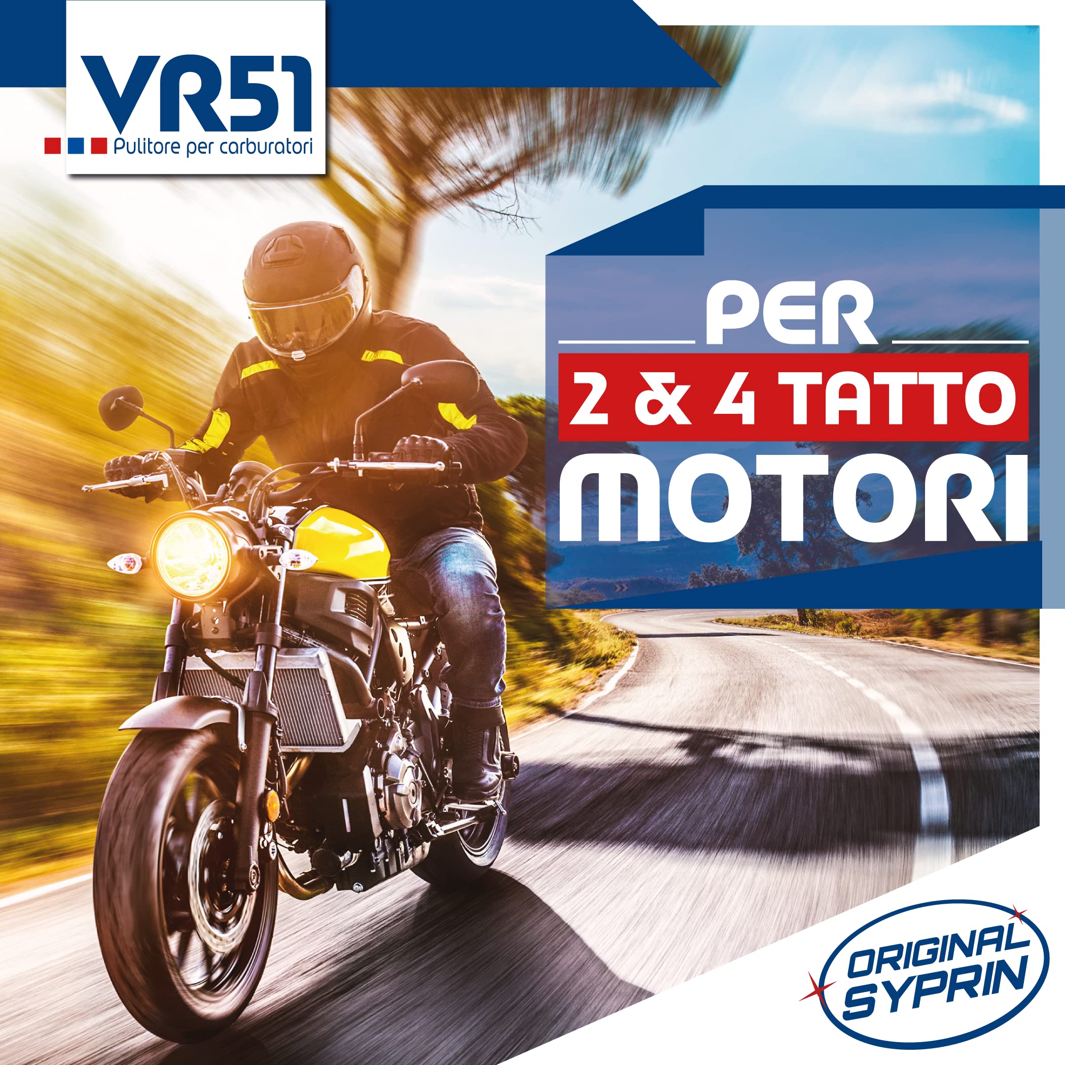 SYPRIN Originale Detergente per Carburatore VR51 per Motori a Benzina a 2 Tempi 4 Tempi- Adatto per Auto e Moto I Additivo per la Pulizia del carburatore Additivo 3x