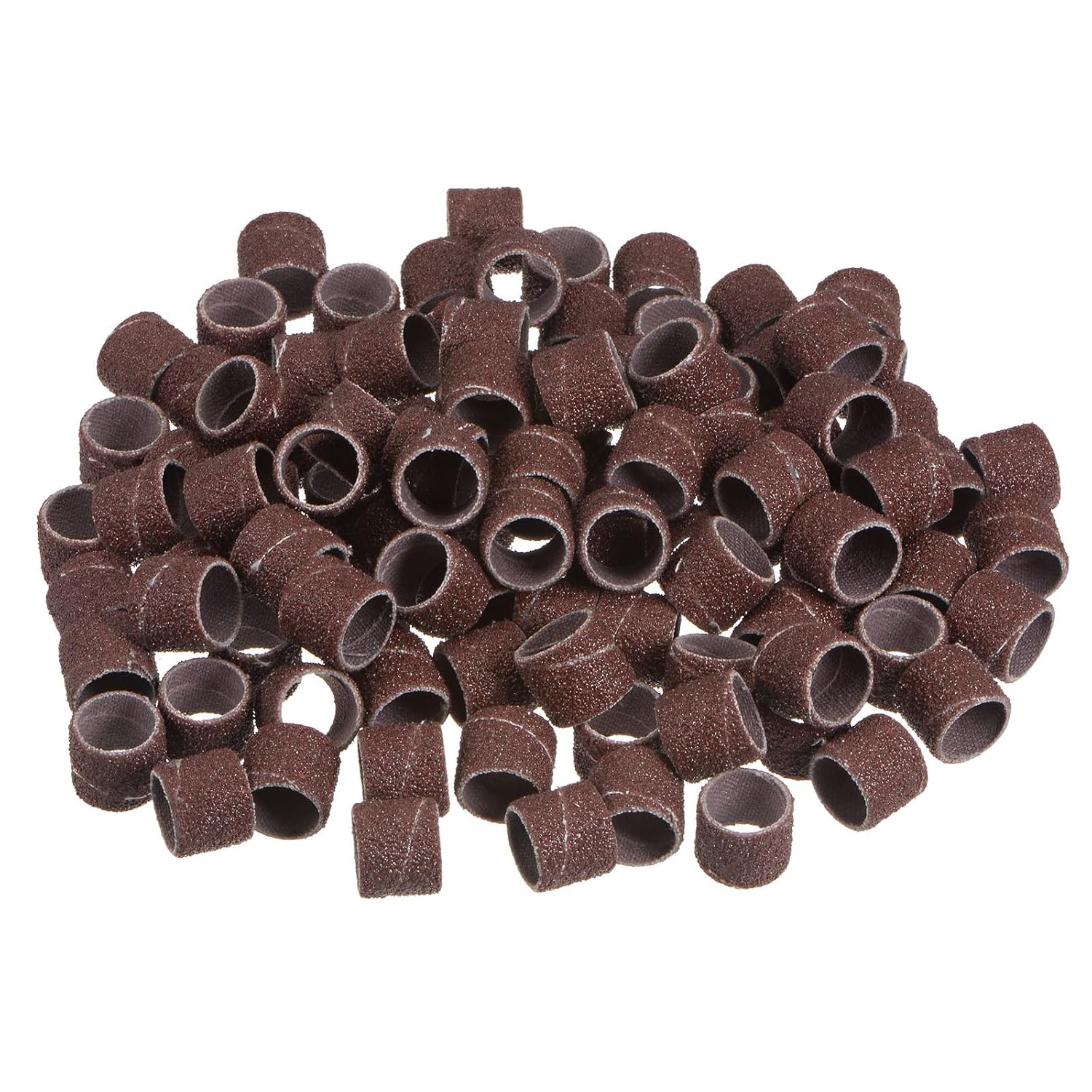 HARFINGTON 100pcs Sanding Drums 1/2 Inch Mini Sanding Sleeves 80 Grit Sanding Bands for Drum Sander Rotary Tools