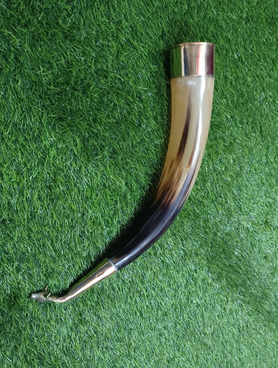 SOFIYA CRAFT Original Bull Horn Ghoumuki Shringi for Abhishek Pooja | Handcrafted Natural Horn Shringi for Mandir Rituals & Puja Ceremonies-picture-10