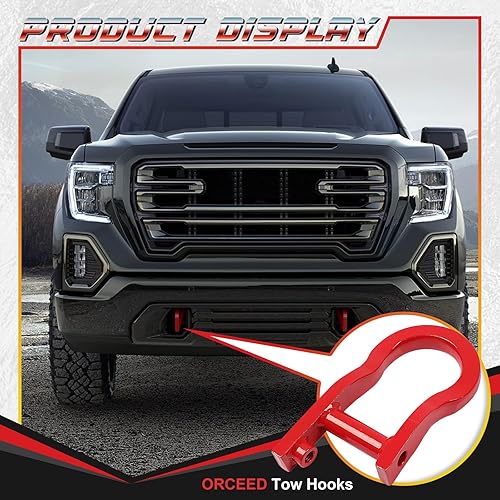 Miniatura 6 de Par de ganchos de remolque delanteros compatibles con Chevy Silverado GMC Sierra 1500 2019 Chevy Silverado GMC Sierra 1500 2019 Chevy Silverado GMC