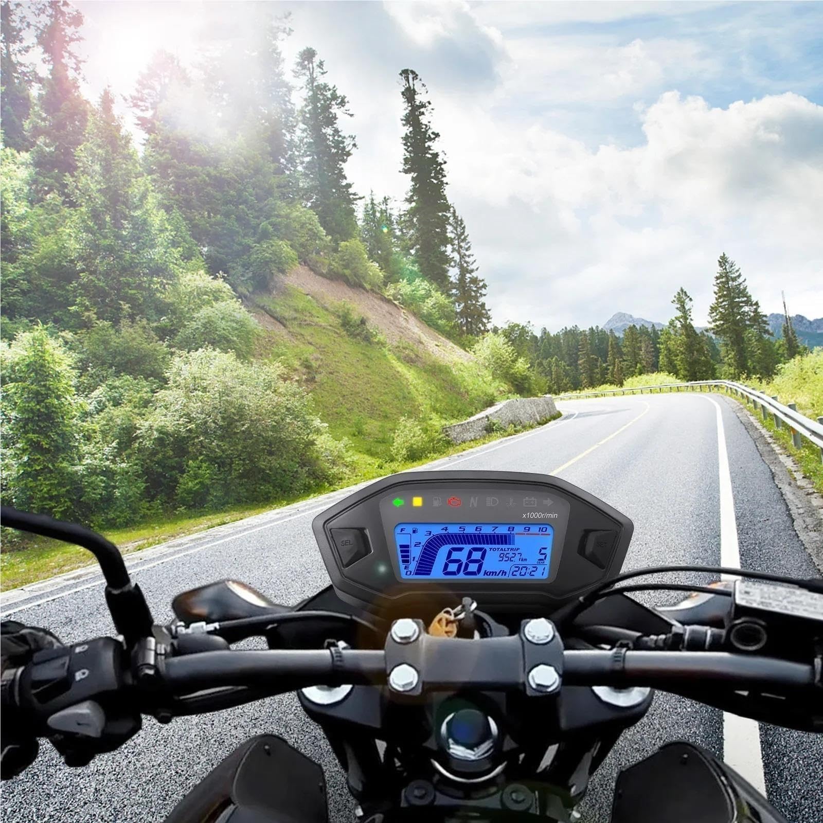 Motocykla Prędkościomierz Obrotomierz Motocyklowy