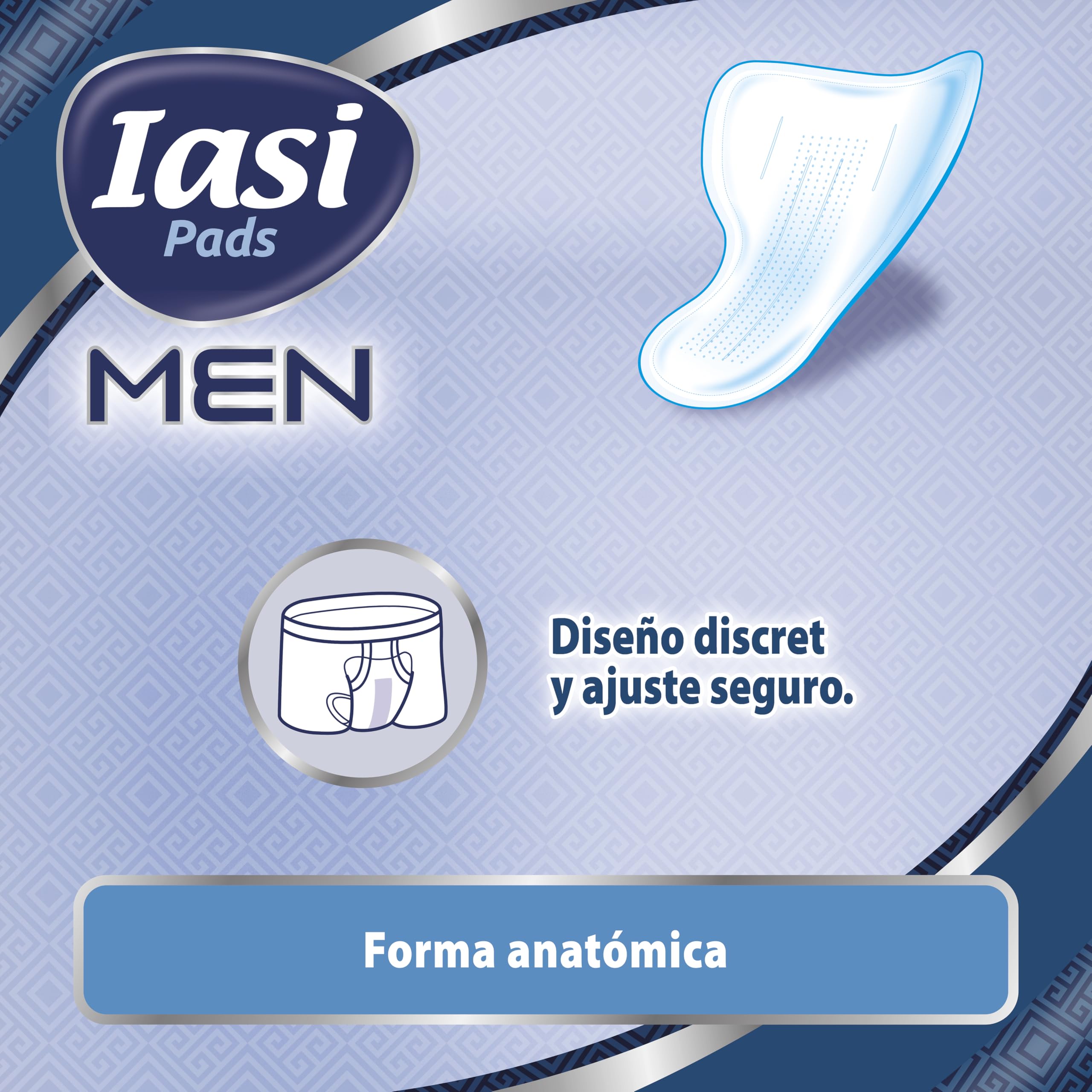 IASI MEN Medium Level 2, Escudos Absorbentes para pérdidas urinarias masculinas leves, 120 unidades