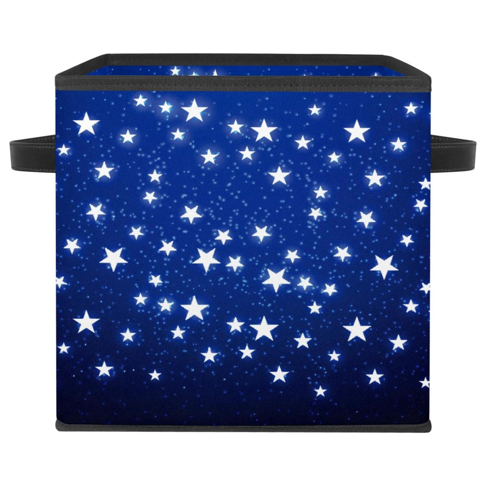Panier de rangement en tissu étoiles brillantes pour organiser la chambre d'enfant