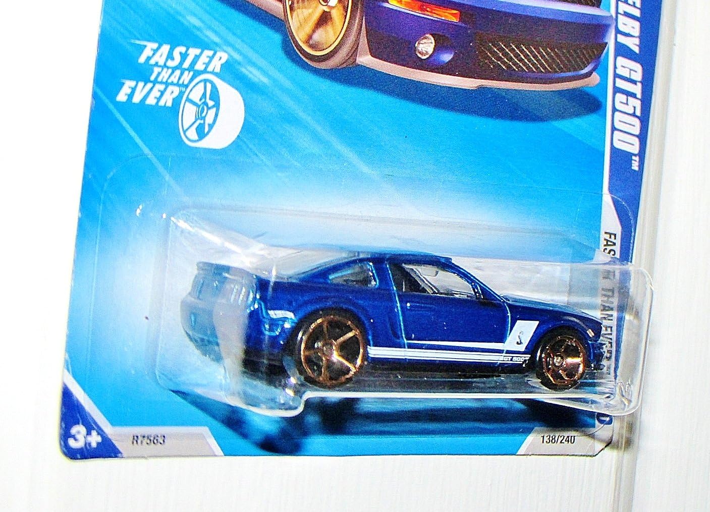 Hot Wheels 2010 Blue '07 Ford Shelby GT500