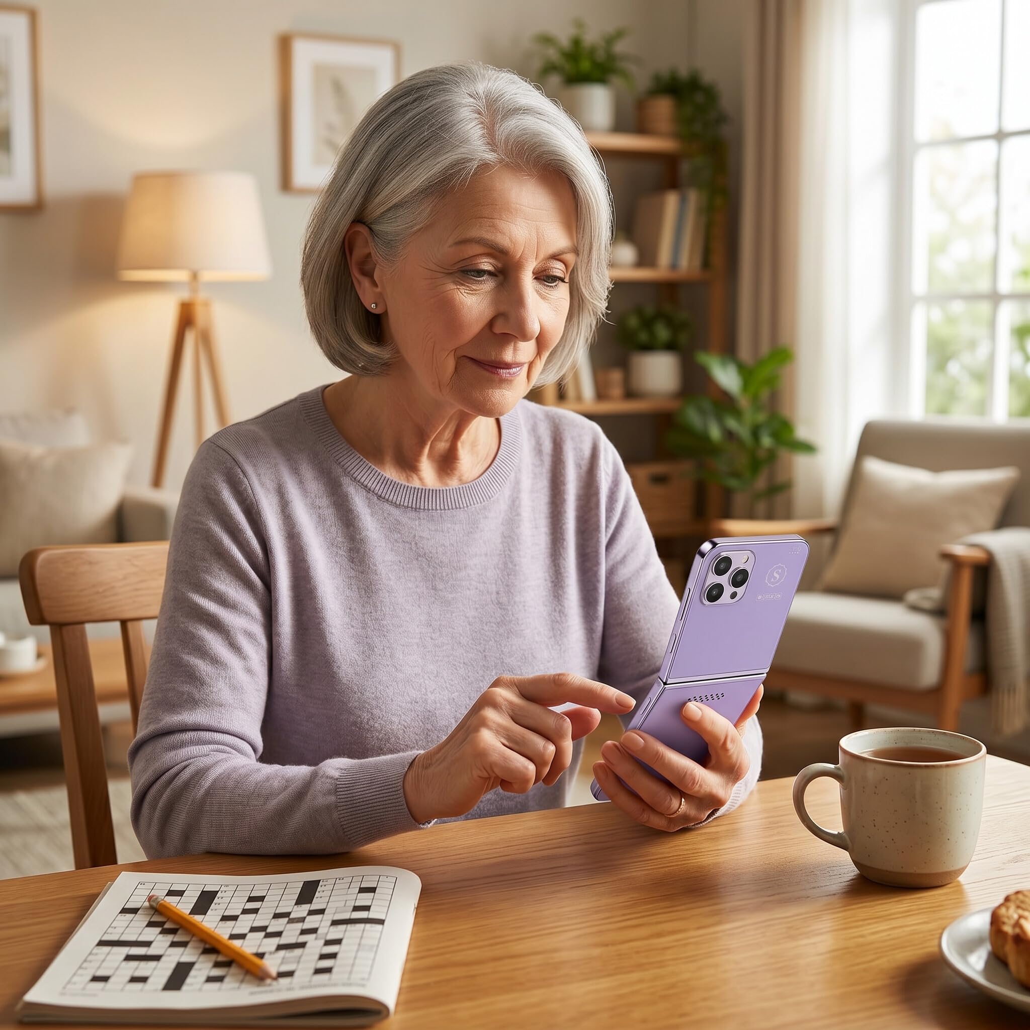 Garsent Teléfonos con Tapa para Personas Mayores, Teléfono Celular Desbloqueado de 2,6 Pulgadas, Botones Grandes, Dígitos Grandes, Teléfono Celular con Tapa para Personas Mayores,