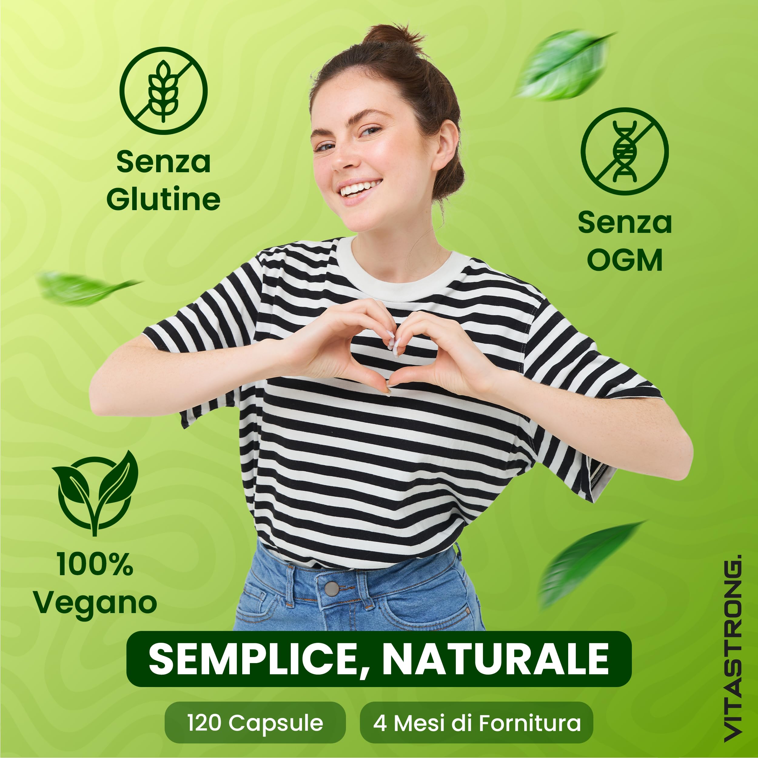 Coenzima Q10 200mg Alto Dosaggio, 1 Capsula al Giorno per 4 Mesi, 120 Capsule CoQ10 200mg Ognuna, Q10 Coenzima Premium Quality, Senza Glutine né OGM, Integratore Made in Italy Certificato