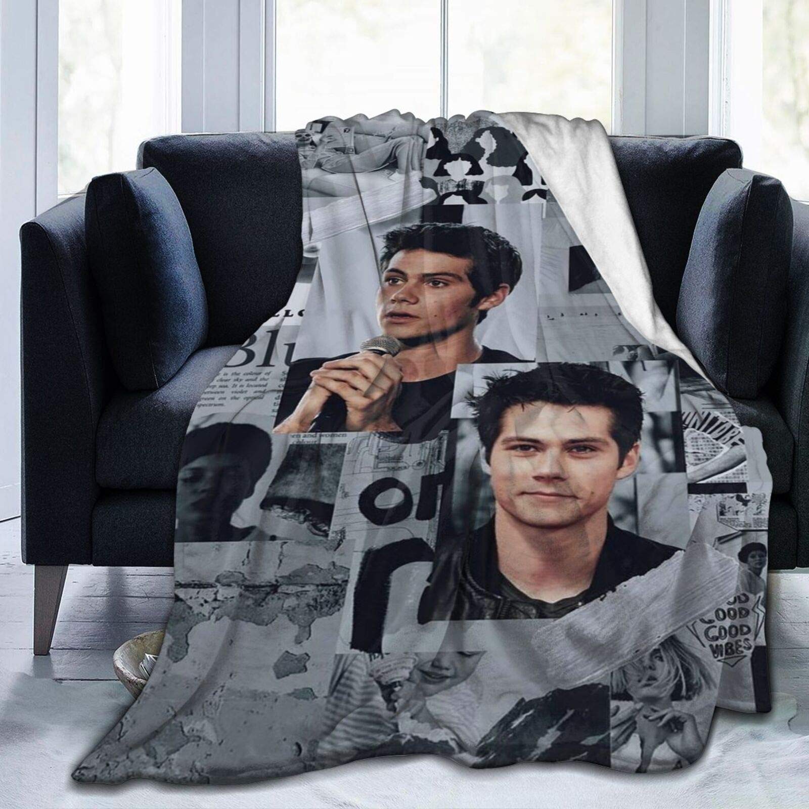 Amkong Dylan O'Brien Ultra Soft Throw Blanket Flannel Fleece All Season Light Weight Living Room/Bedroom Warm Blanket 60"x50"