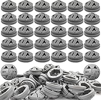 ZPSNDP 120 Pack 3/8-1/2 Inch Non-Metallic Push-In Cable Connectors for 1/2 Inch Knockouts - Easy Junction Box Fittings