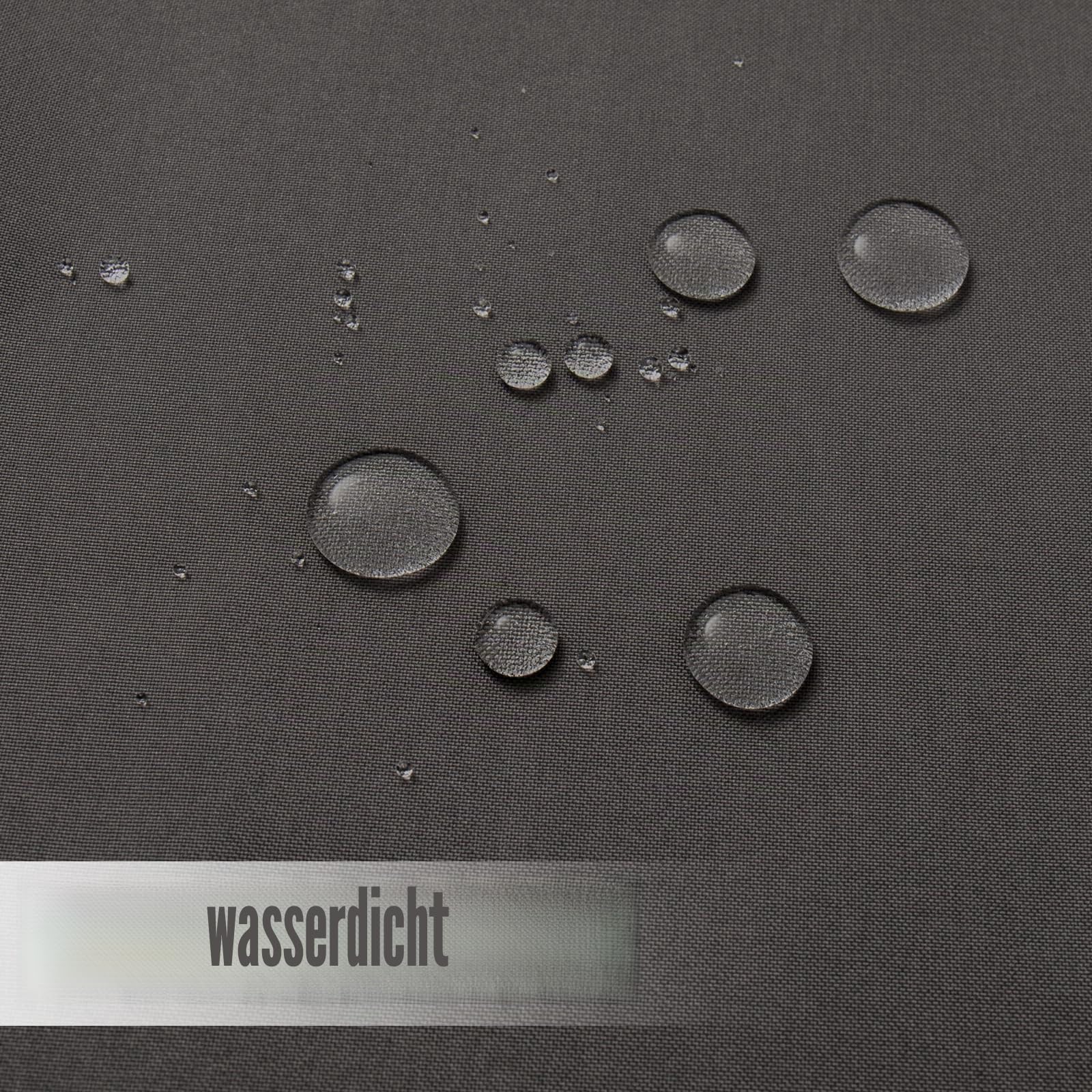 Easy-Going Outdoor-Vorhänge, wasserdicht, winddicht, wetterfest, Gardinen Vorhänge mit Schlaufen, Vorhang für Terrasse, Cabana, Veranda, Pergola und Pavillon, Ösen oben, 1 Bahn, 279,4 x 213,4 cm, Grau