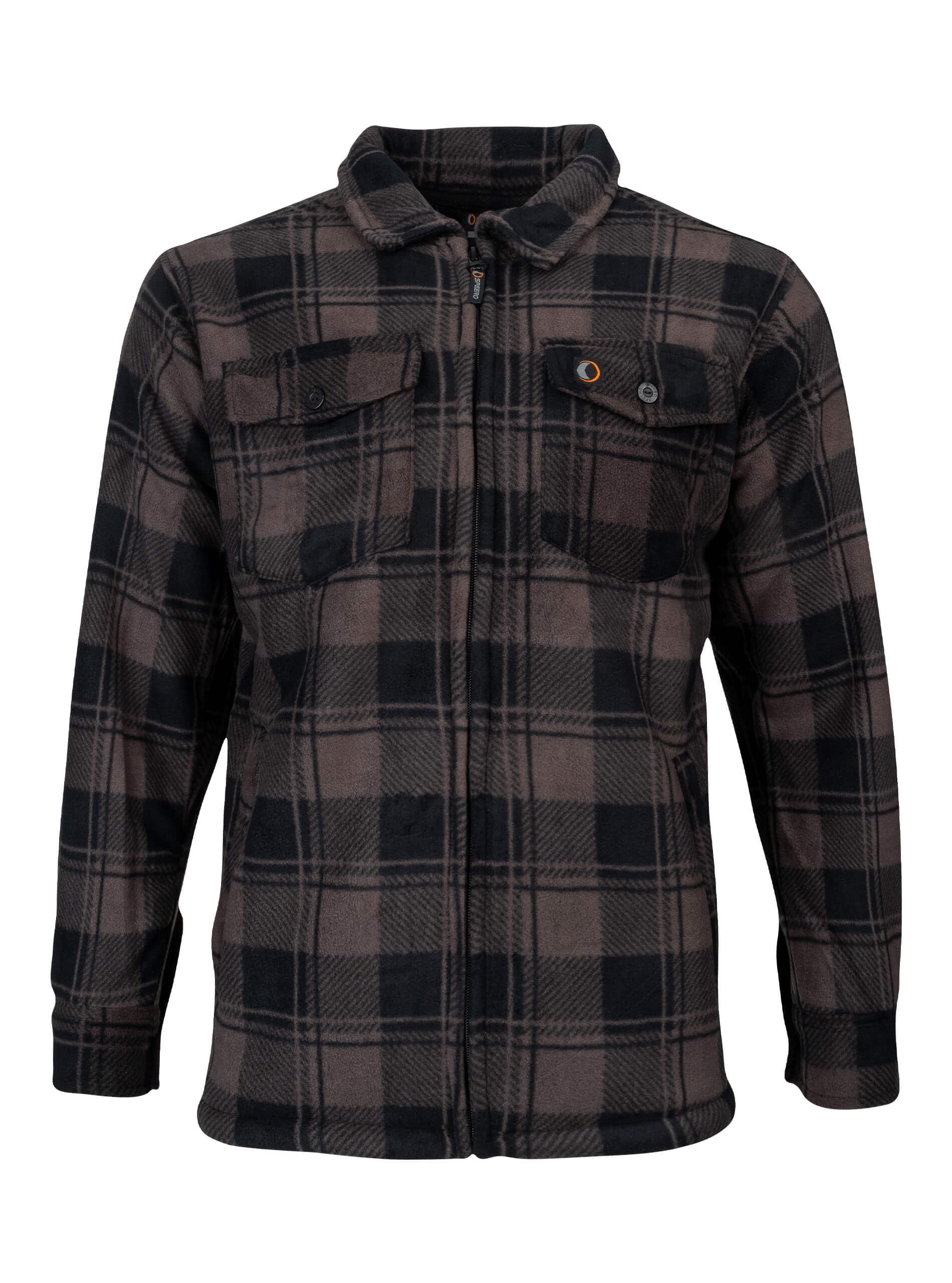 Speero Sherpa Fleece Lined Shirt Men Brown 3X-Large