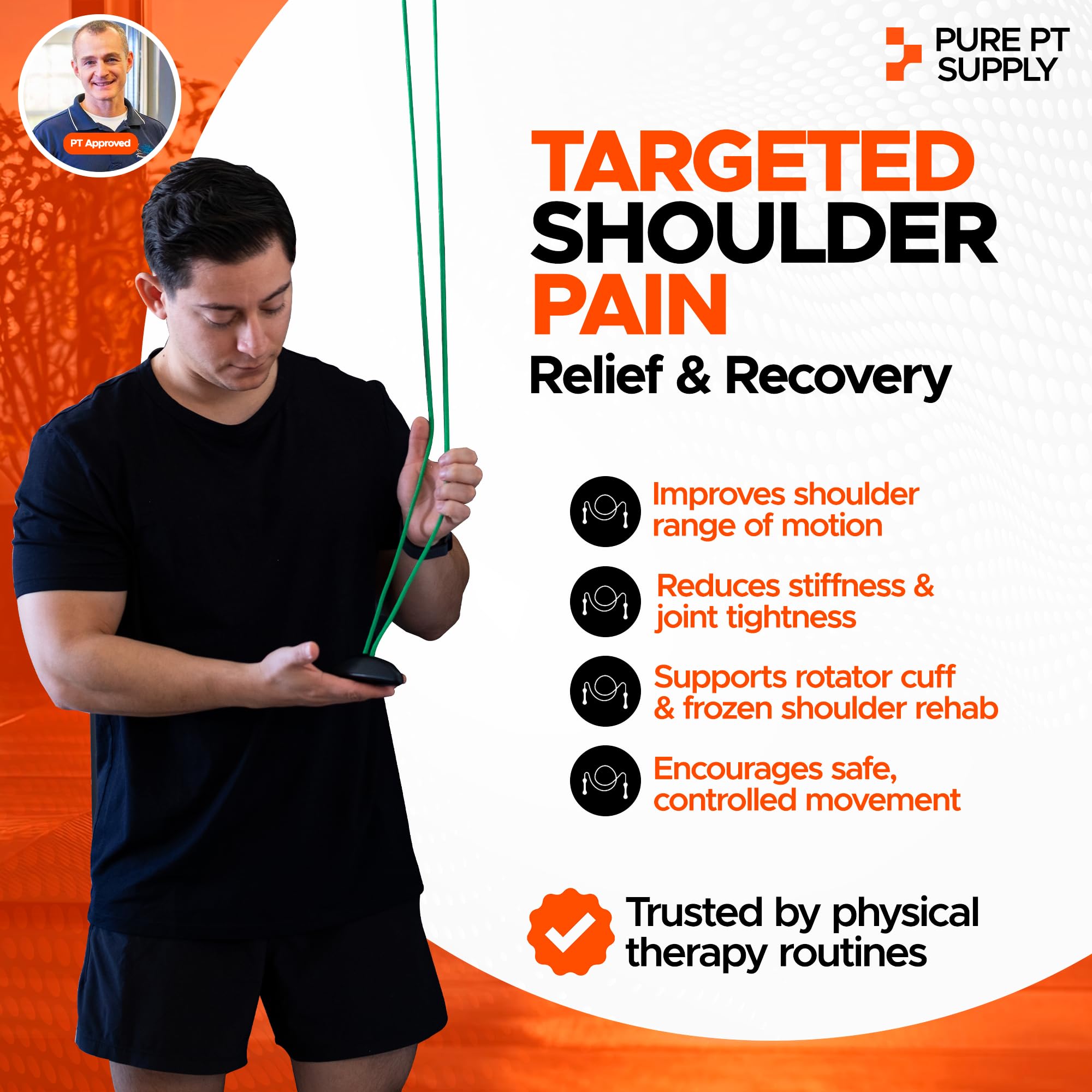 Premium Shoulder Pulley for Physical Therapy – Over-the-Door Pulley — Amazon image 3