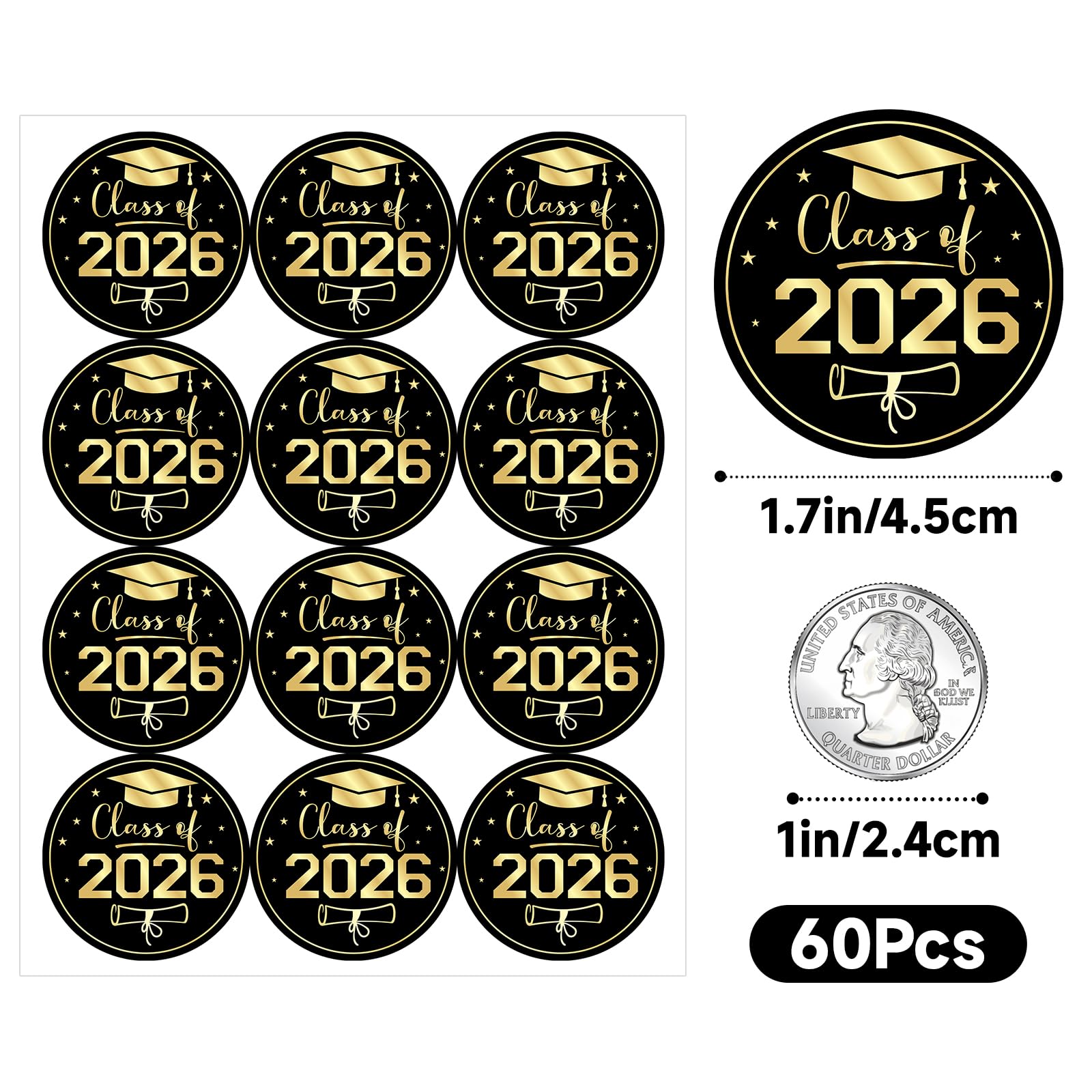 Snapklik.com : Anwyll Graduation Stickers 2026 - Class Of 2026 Stickers ...