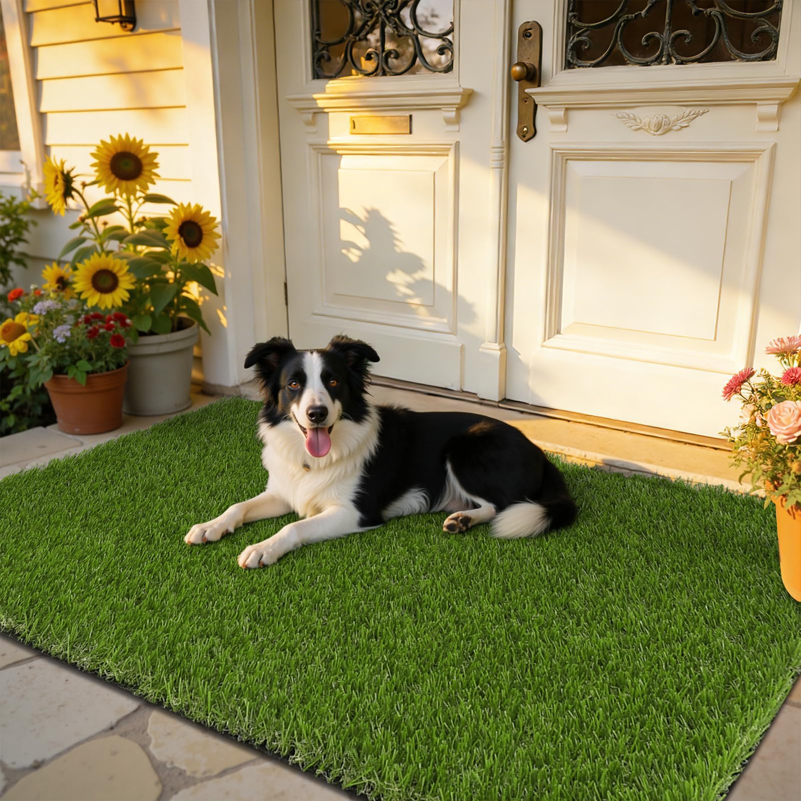 HEBE RUGS Artificial Grass Turf Mat