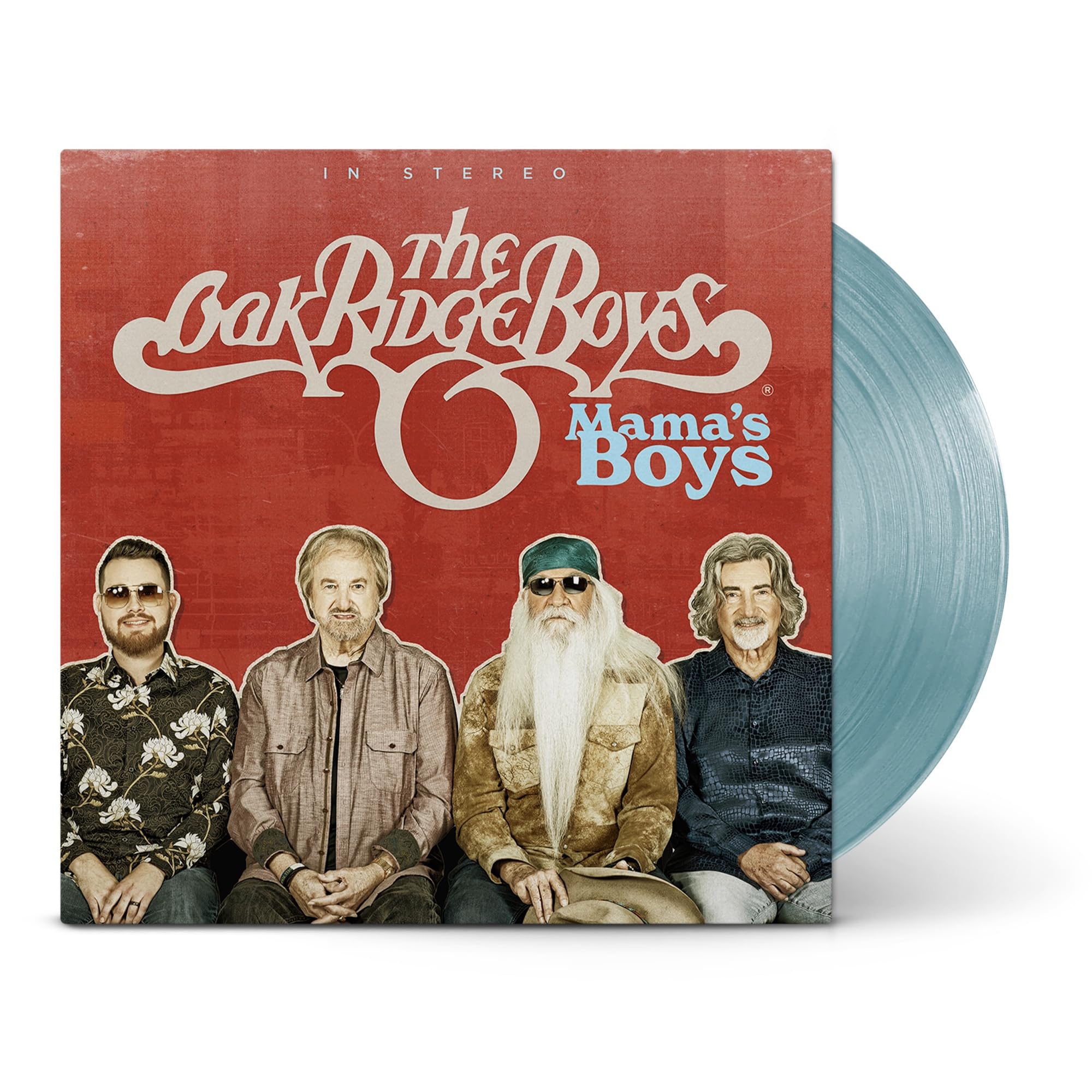 OAK RIDGE BOYS, The - Mama's Boys - transluscent ""seaglass blue"" vinyl LP