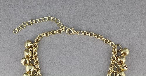 Miniatura 5 de Artist Unknown Tobillera ajustable de cascabel dorado pulsera de tobillo bailarina del vientre 8-10 pulgadas de largo campana dorada tobillera Very
