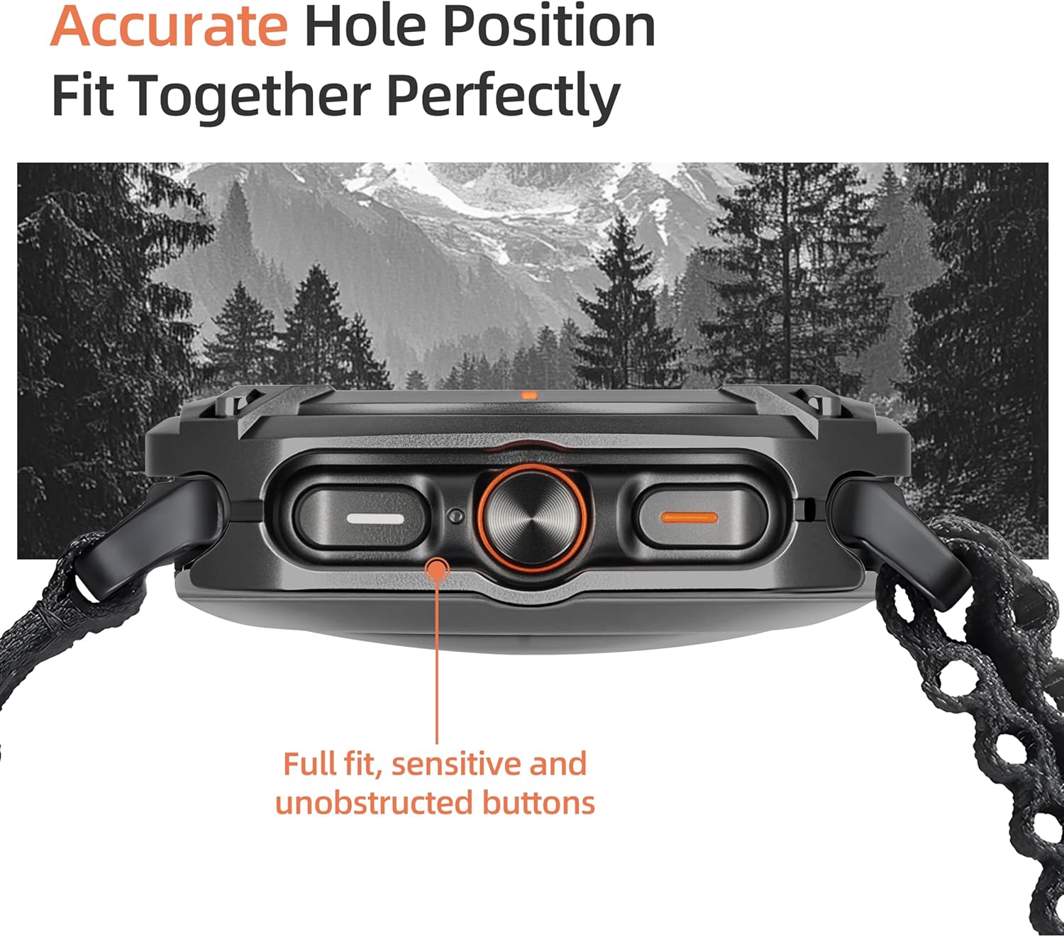 Metal Case for Samsung Galaxy Watch Ultra (2025/2024) 47mm, Rugged Stainless Steel Protective Bumper with Back Cover, Thin Shockproof Protective Cover for Galaxy Watch 7 Ultra - Image 5