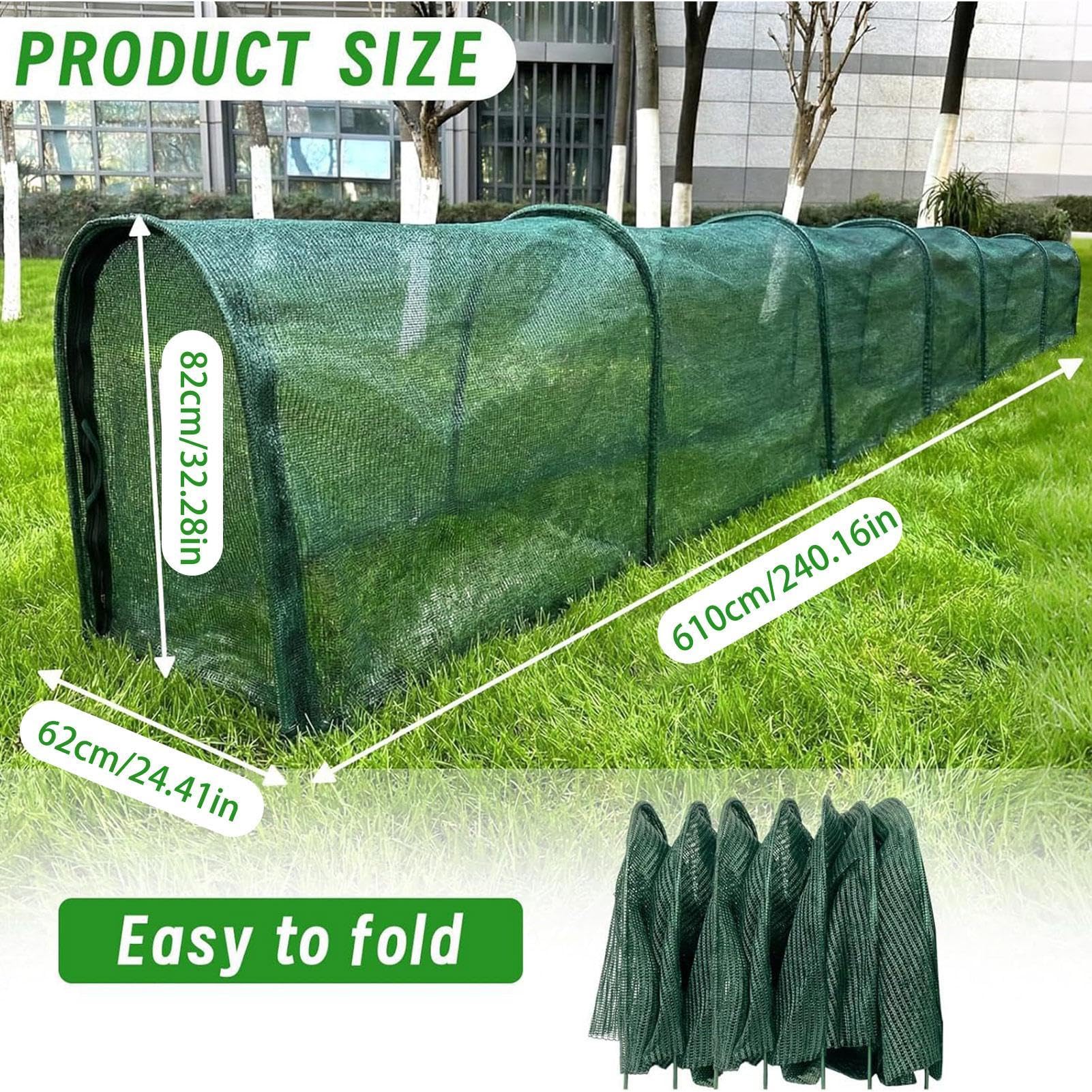 de Gallinas Casa Portátil Alargada Nailon con Puerta | Gallineros Y Corrales Para Jardín Y Aves Para Aves de Corral, Patos, Conejos, Pájaros, Interior, Exterior, Jardín, Granja,