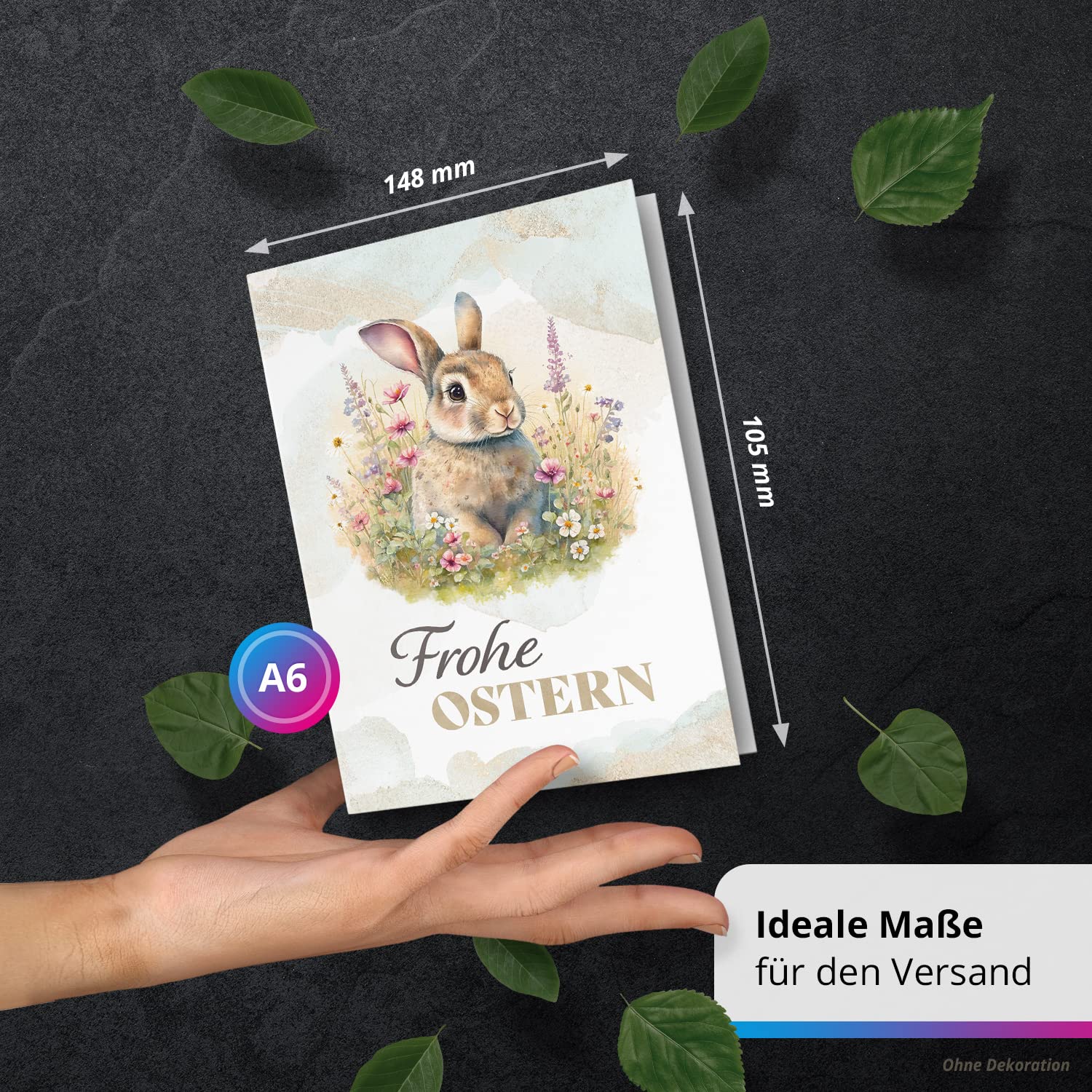 Punkcards Osterkarten Multipack – 10 Religiöse Osterkarten Mit Umschlägen, Hochwertig, Recycelbar
