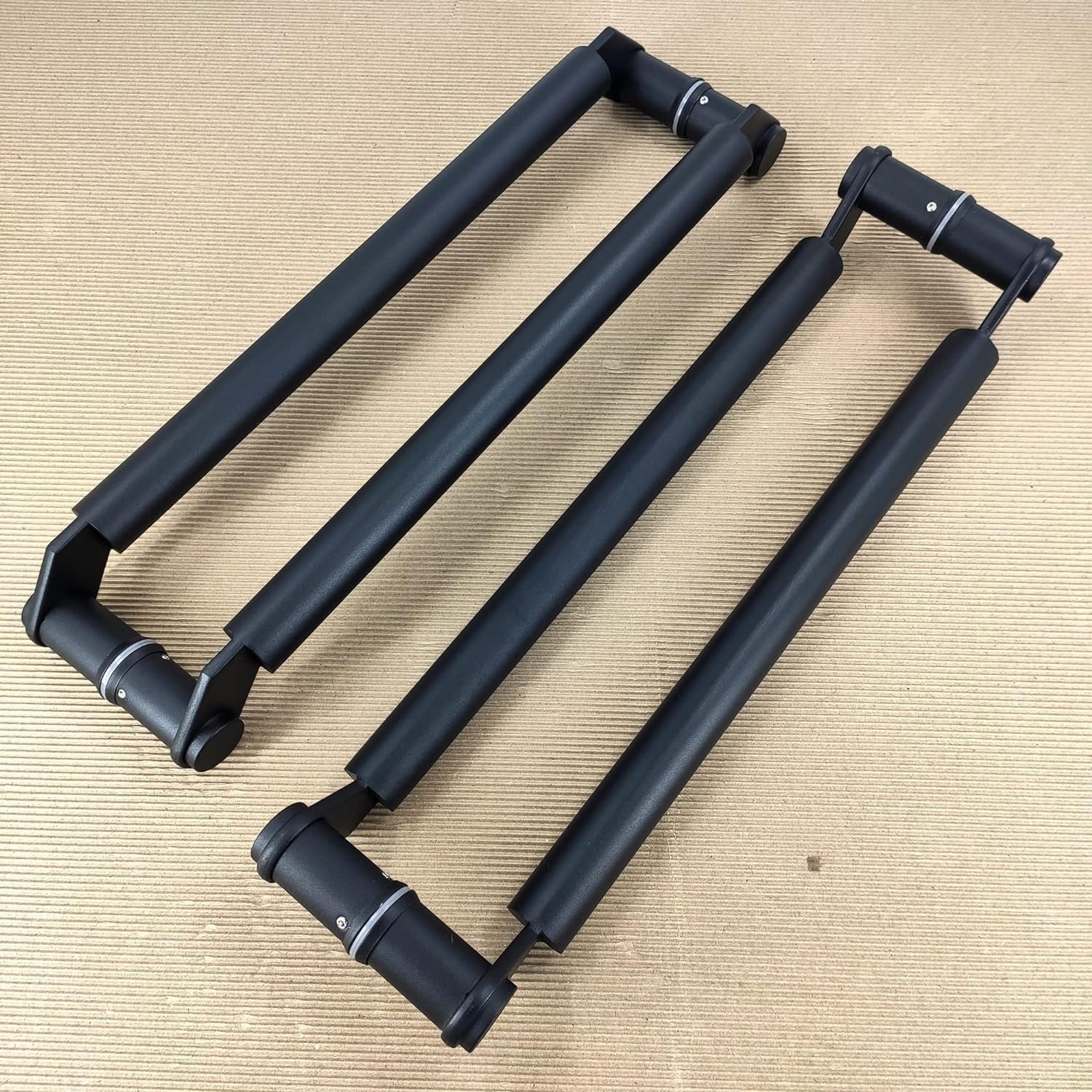 Back to Back Mounted Push Pull Door Handle, Commercial Double Sided Entry Glass Pulls for Shower/Barn Door/Interior Exterior Gate(80Cm/31.4In)
