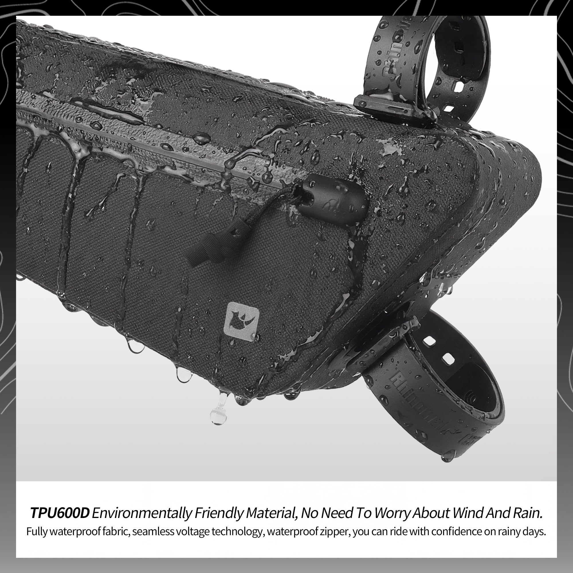 Rhinowalk Fahrrad Rahmentasche Wasserdicht Rohrtasche Oberrohrtaschen Fahrradtasche Fronttasche Lenkertasche Fahrradzubehör