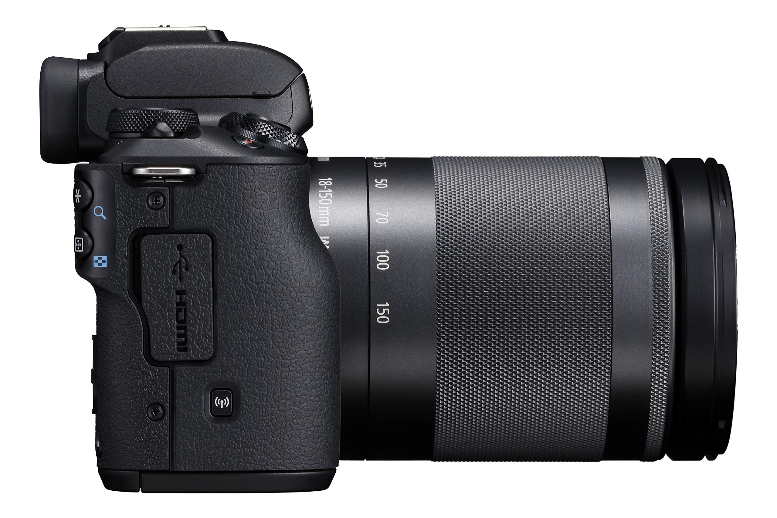 Canon EOS M50 Juxlean Canon EOS M50 Mark II + EF-M 15-45mm f/3.5-6.3 IS STM (Black