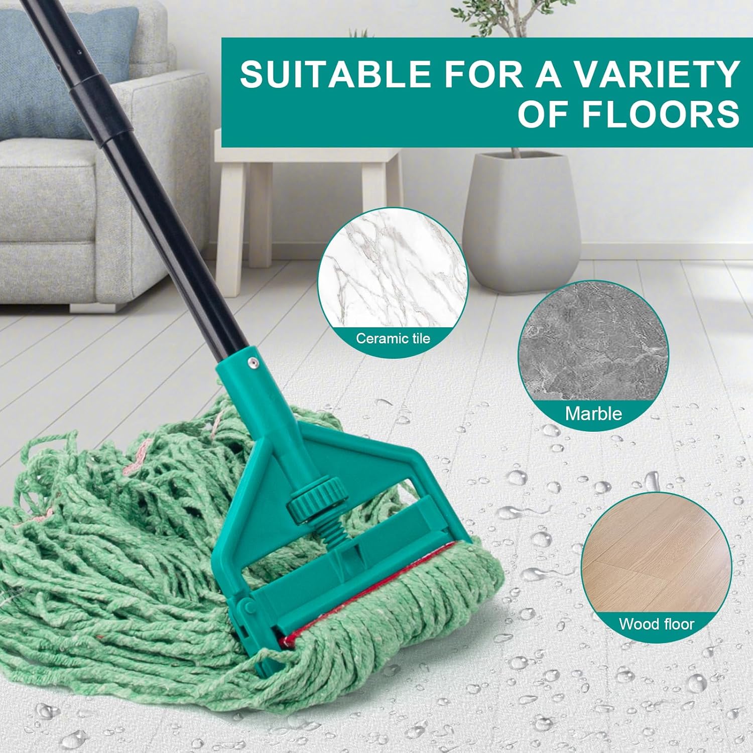 Revamp Your Cleaning Routine: KeFanta 60 Inch Heavy Duty Loop-End Mops Reviewed!