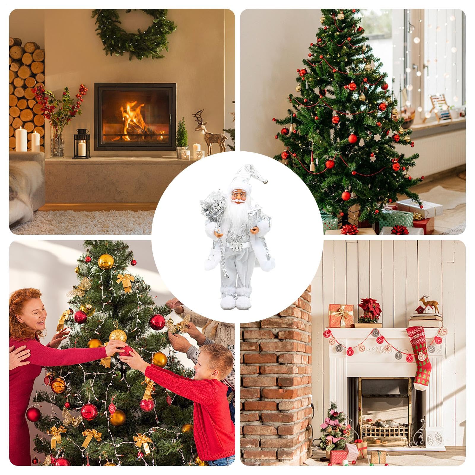 Santa Figur 45 Zentimeter Stehende Weihnachtsmann Figur